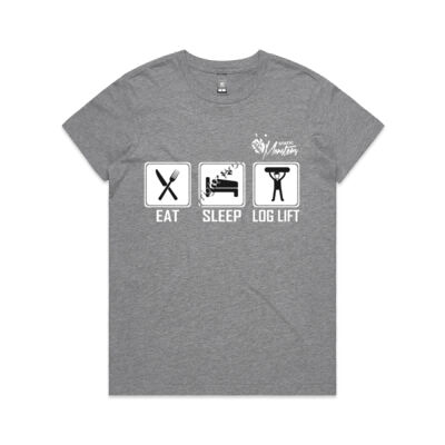 Eat, Sleep, Loglift - White Thumbnail