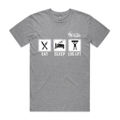 Eat, Sleep, Loglift - White Thumbnail